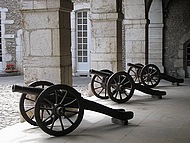 Le Chteau de Virieu, les canons.
