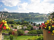 Paladru, le lac depuis l'glise.