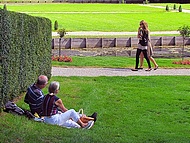 Chteau de Longpra, le jardin.