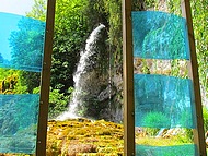 grande cascade du Jardin des Fontaines ptrifiantes