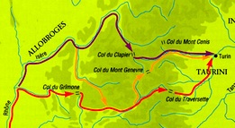par les cols unissant les valles