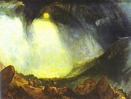 Hannibal traversant les Alpes de William Turner 