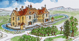 Chteau de Longpra, extrait plan du site de la commune