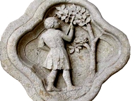 la Noix de Grenoble. Bas relief Moyen ge