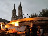 foire St Martin Voiron, la nuit tombe