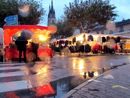 foire St Martin Voiron, la nuit tombe