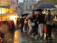 foire St Martin Voiron, la nuit tombe