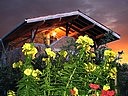 terrasse et soir d'onagre..