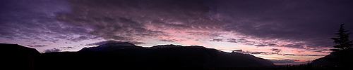 Valle de Grenoble en hiver depuis le Gite La Source