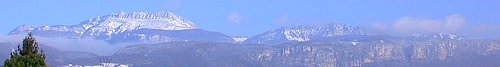 Valle de Grenoble en hiver depuis le Gite La Source