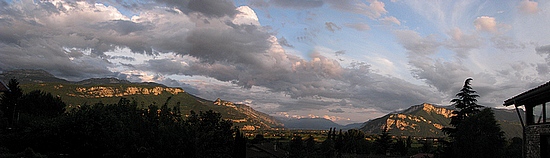 Valle de Grenoble depuis le Gite La Source