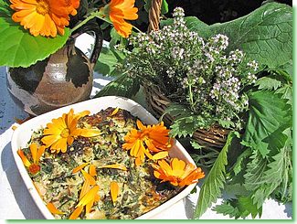 flan de serpolet, cuisine de Flore