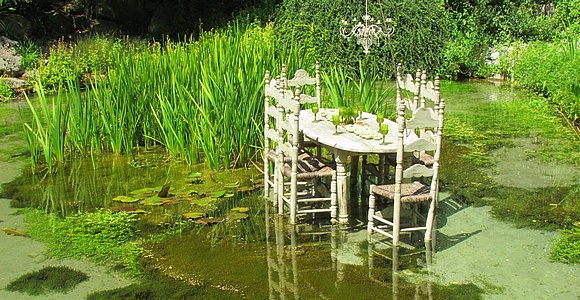 Le Jardin des Fontaines Ptrifiantes. La Sne. Isre