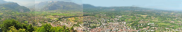 panorama depuis la statue ND de Vouise