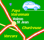 en auto Pays Voironnais, Chartreuse, Vercors, Drme