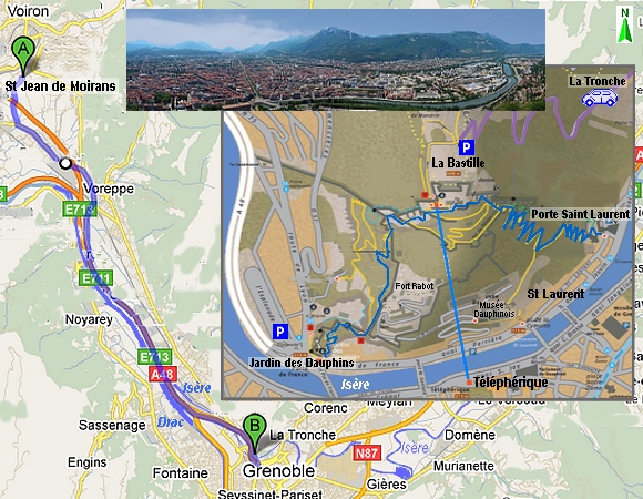 Grenoble, dcouverte de La Bastille