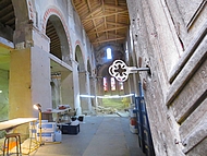 Moirans, Eglise St Pierre. Chantier archologique.