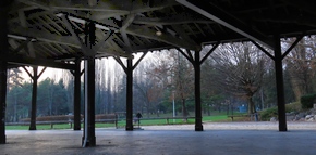 Moirans.Parc Martin. Le kiosque.
