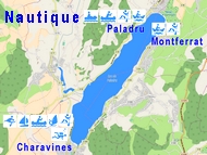 Lac Charavines Paladru. Activits nautiques