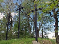 Paladru, les Troix Croix. Les 3 croix.
