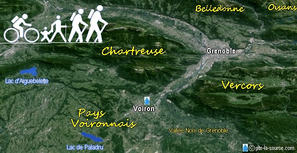 Au centre de l'Isre, au pied des Alpes