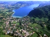 Paladru, Charavines: le lac, Grange dimire, Ferme Louisias, muse lacustre...