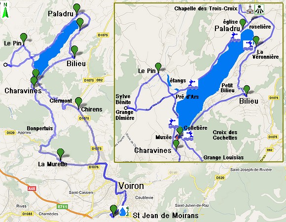 le tour du lac Paladru, Charavines