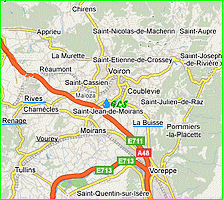 communes au sud de St Jean
